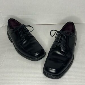 Rockport Men's Black Dress Shoes Size 10.5 Waterproof Leather Office Wedding